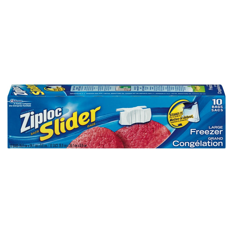 ZIPLOC LRG SLIDE-LOC BAGS [10 BAGS]