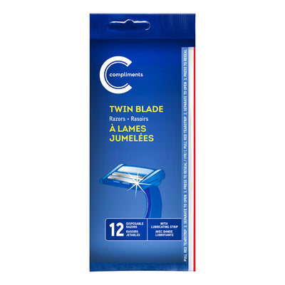 COMP MENS TWIN BLD RAZORS 12pk [12 ea]