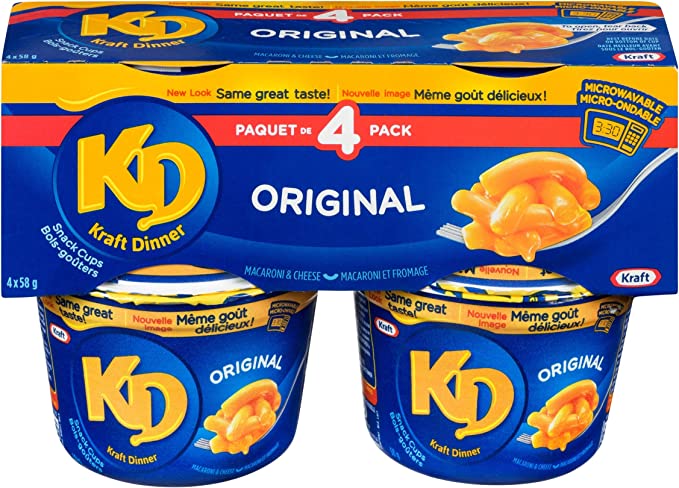 KRAFT DINNER ORGINAL CUPS 4PK [232 g]