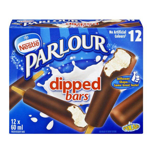 PARLOR DIPPED ICE CRM BARS [12 ea]