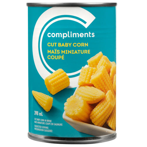 COMP BABY CORN CUT 398ml