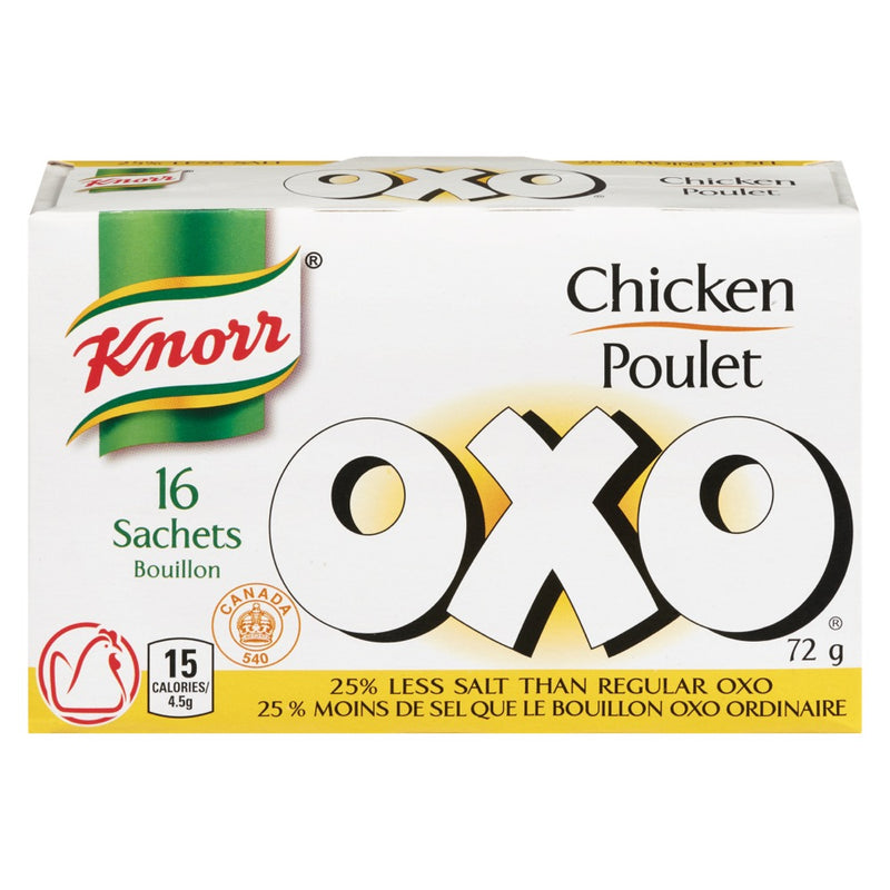OXO CHICKEN LESS SALT BOUILLON [72 GM]
