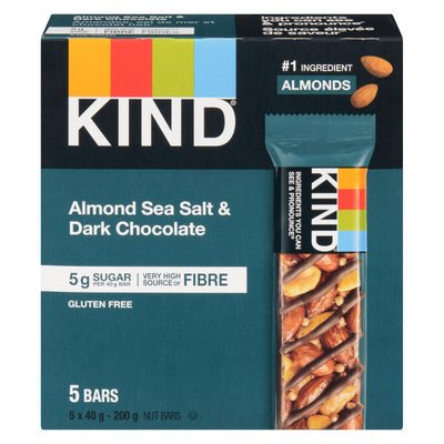KIND ALMND SEA SALT DRK CH 5PK [200 g]