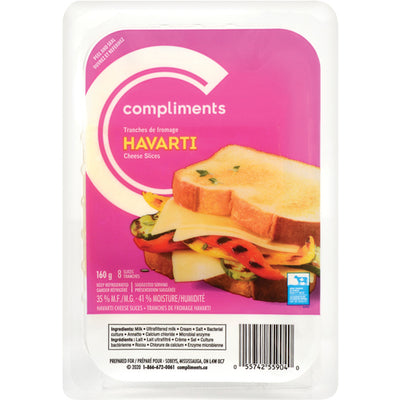 COMP HAVARTI CHEESE SLICES [160 g]