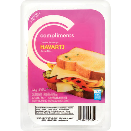COMP HAVARTI CHEESE SLICES [160 g]