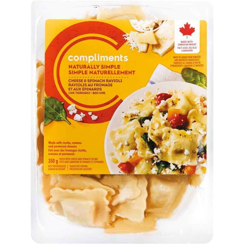 COMP NAT SMPL CHS&SPIN RAVIOLI [350 g]