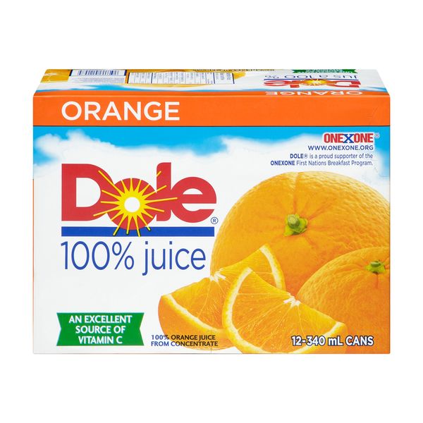 DOLE ORANGE JUICE 12PK