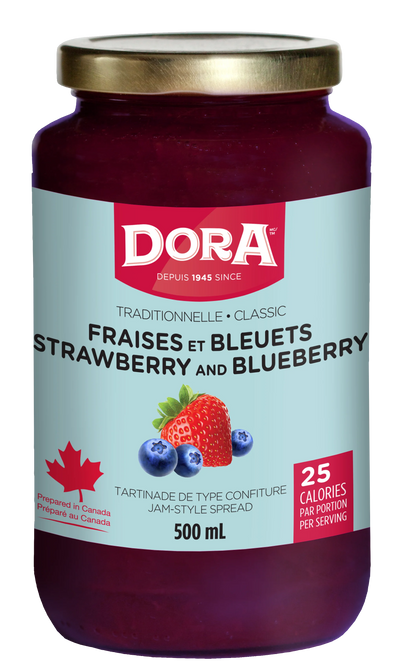 DORA STRWBRY & BLUBRY SPREAD [500 ml]