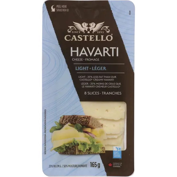 CASTELLO SLICED LIGHT HAVARTI [165 g]