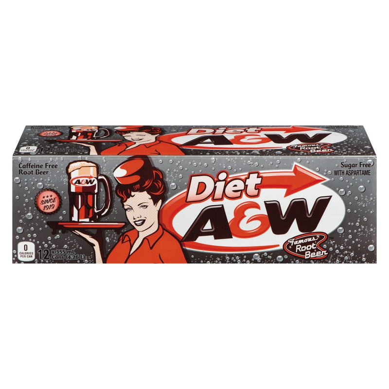 DIET A&W ROOT BEER [12 pkg]