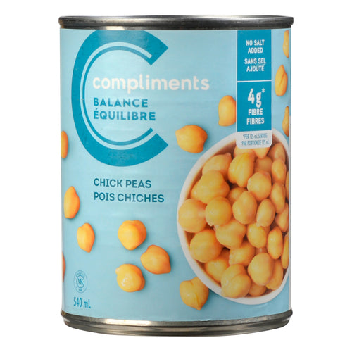 COMP NO SALT CHICK PEAS [540 ml]
