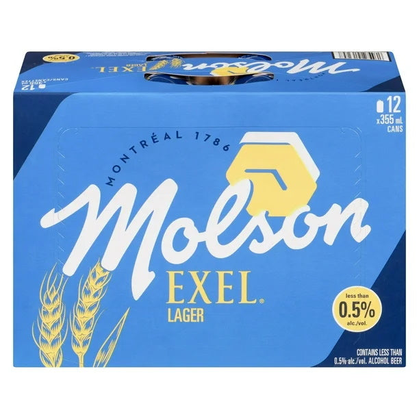 MOLSON EXCEL 0.5% ALCOHOL BEER [355 ml]