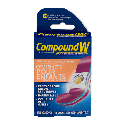 COMPOUND W PADS KIDS [12 PAD]