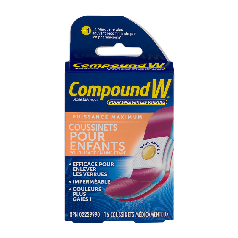 COMPOUND W PADS KIDS [12 PAD]