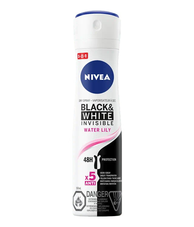 NIVEA DRY SPRAY B&W WATR LILY [150 ml]