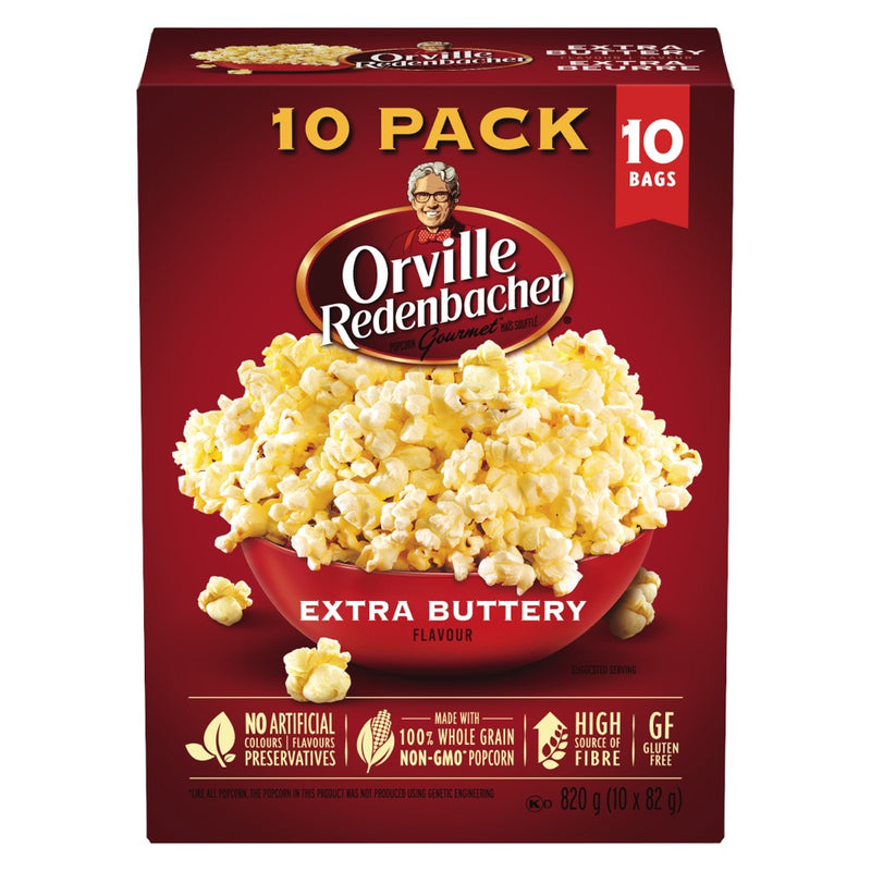 O.R. POPCORN EXTRA BUTTER 10PK [6 pkg]