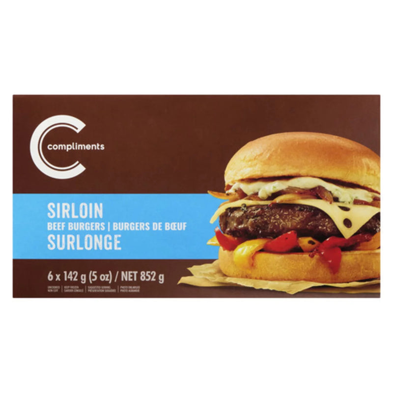 COMP SIRLOIN BEEF BURGERS [852 g]