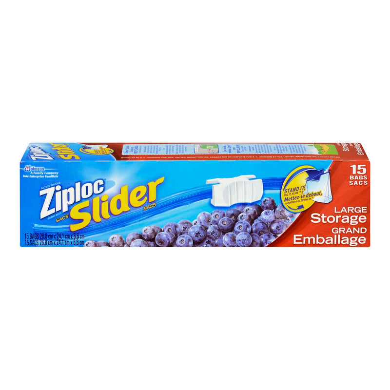 ZIPLOC SLIDE LOC BAGS LARGE [15 BG]
