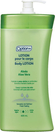 OPTION+ BODY LOTION ALOE VERA [600 ml]