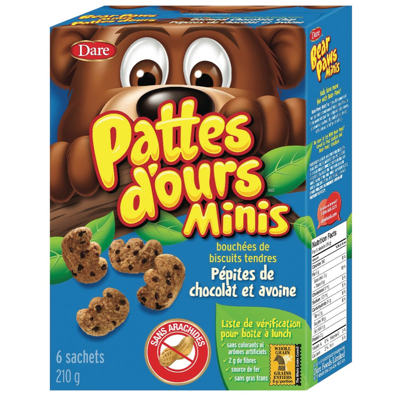 DARE BEAR PAW MINI OAT CHOC CH [210 g]