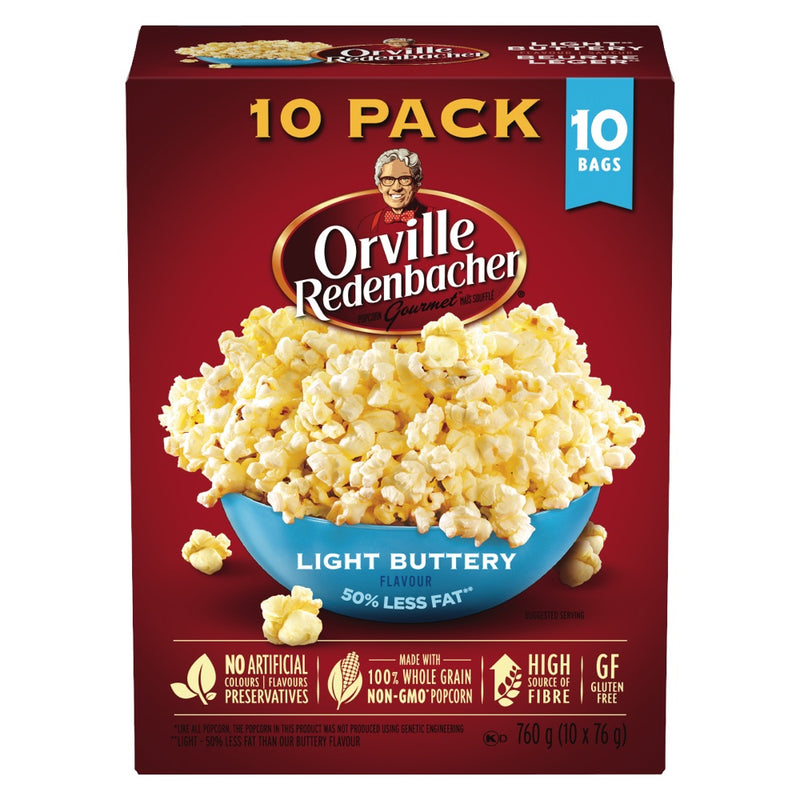O.R.POPCORN LIGHT BUTTERY 10PK