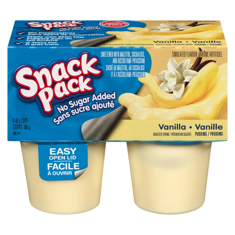 SNACK PACK NSA VANILLA PUDDING [396 g]