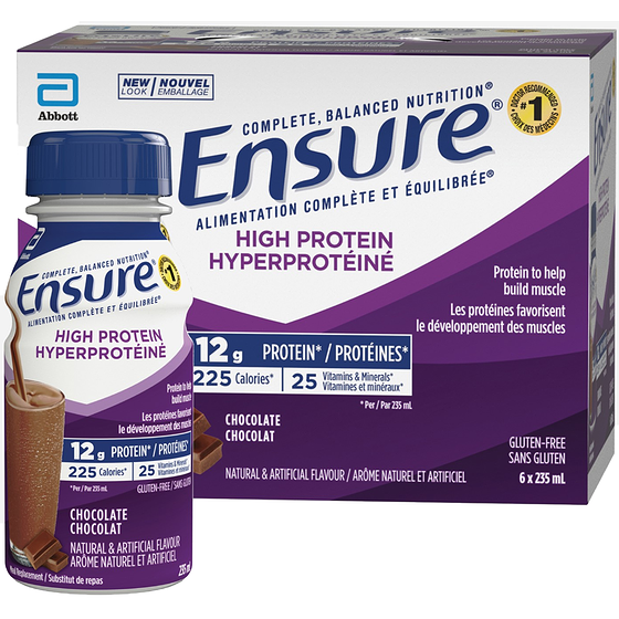ENSURE CHOCOLATE HIGH PROTEIN [6 ea]
