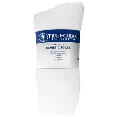 TRFRM DIBTC SOCKS WHT XL 3pk [3 ea]