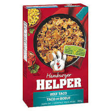 HAMBURGER HLPR BEEF TACO [210 GM]