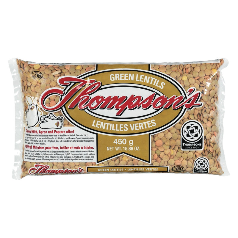 THOMPSONS GREEN LENTILS [450 g]