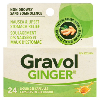 GRAVOL GINGER CAPSULES 24s [24 ea]