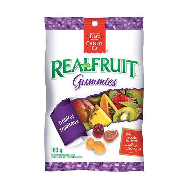 REALFRUIT GUMMIES TROPIC 180g