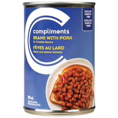 COMP BEANS w/ PORK IN TOMATO [398 ml]