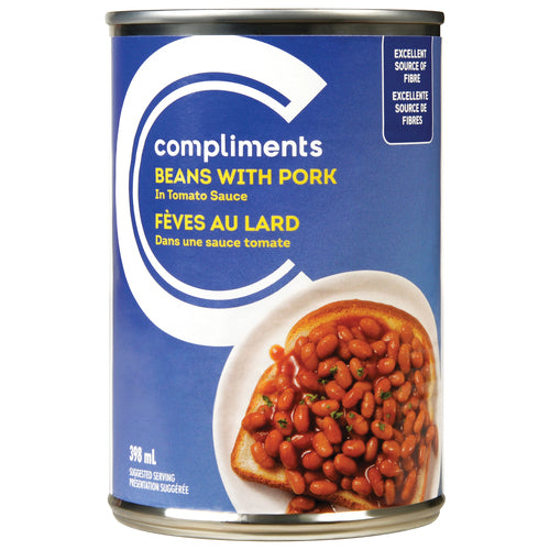 COMP BEANS w/ PORK IN TOMATO [398 ml]