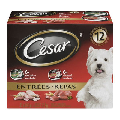 CESAR SLCT DINN BEEF/TURKEY