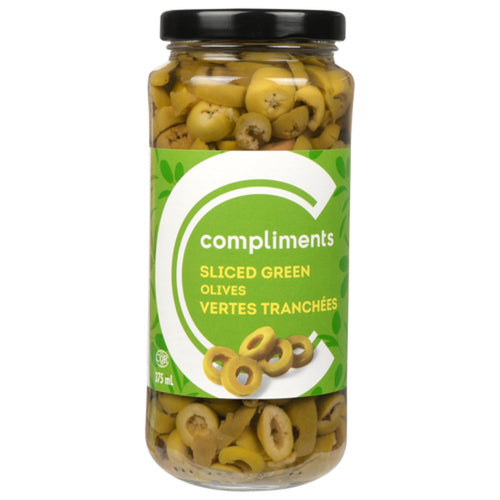 COMPLIMENTS SLICED GREEN OLIVE [375 g]