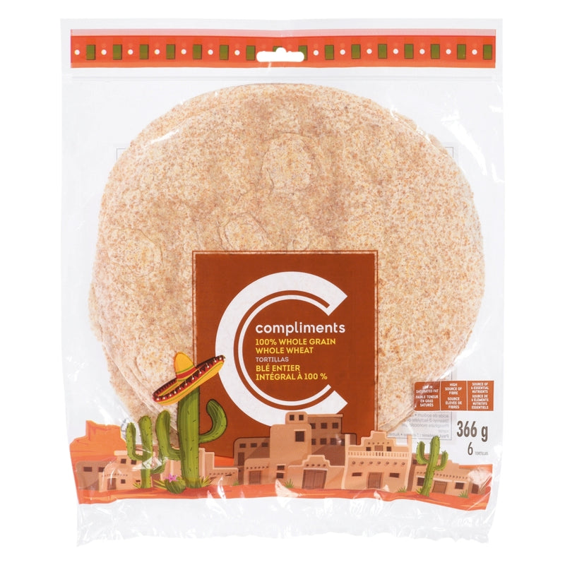 COMP WG WHOLE WHEAT WRAP [366 g]