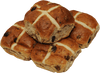 HOT CROSS BUNS WITH FRUIT 6pk