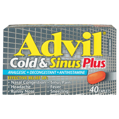 ADVIL COLD & SINUS PLUS 40ea [40 caps]