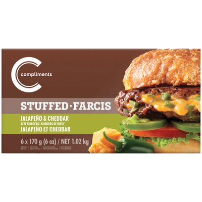 COMP JALAPENO & CHDR BURGERS [680 g]