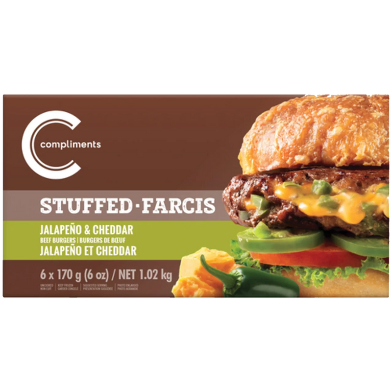COMP JALAPENO & CHDR BURGERS [680 g]