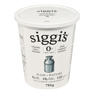 SIGGIS PLAIN 0% YOGURT 750g
