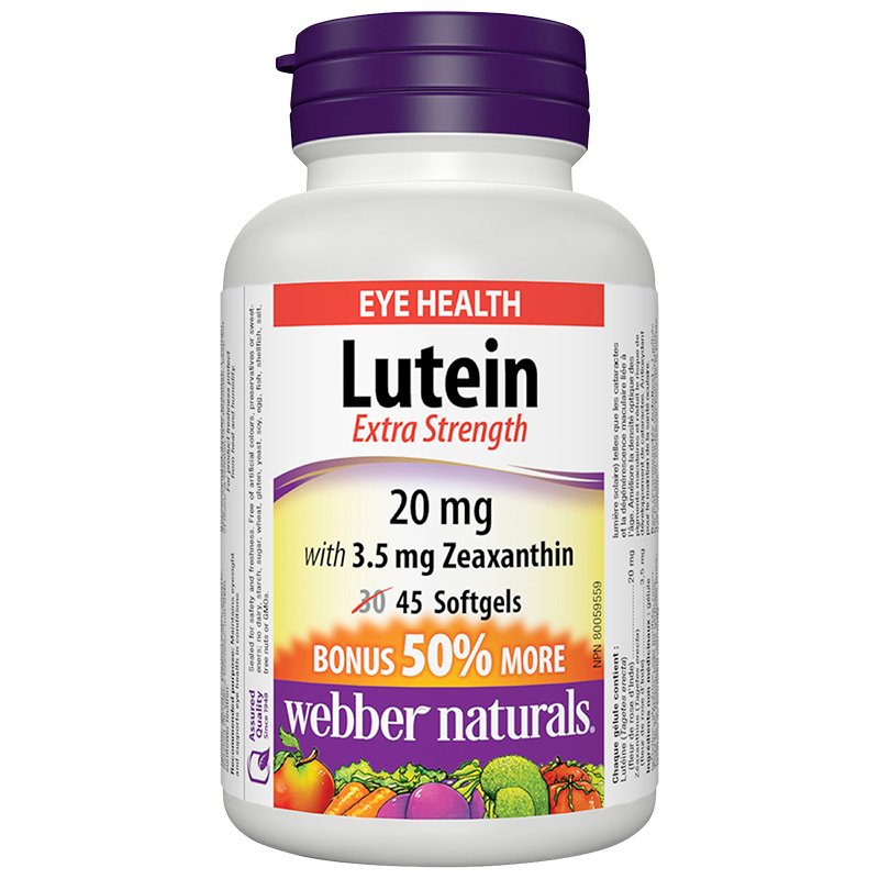WEBBER LUTEIN 20mg 45S [45 ea]