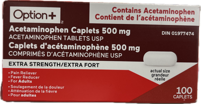 OPTION ACETAMINOPHEN EX STR [100 ea]