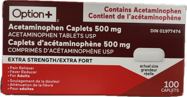 OPTION ACETAMINOPHEN EX STR [100 ea]