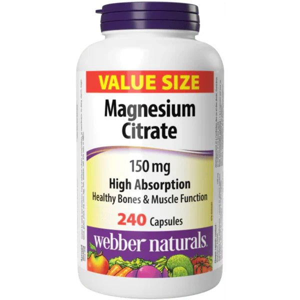 WEBR VIT MAGNESM CITRAT 150mg [240 ea]