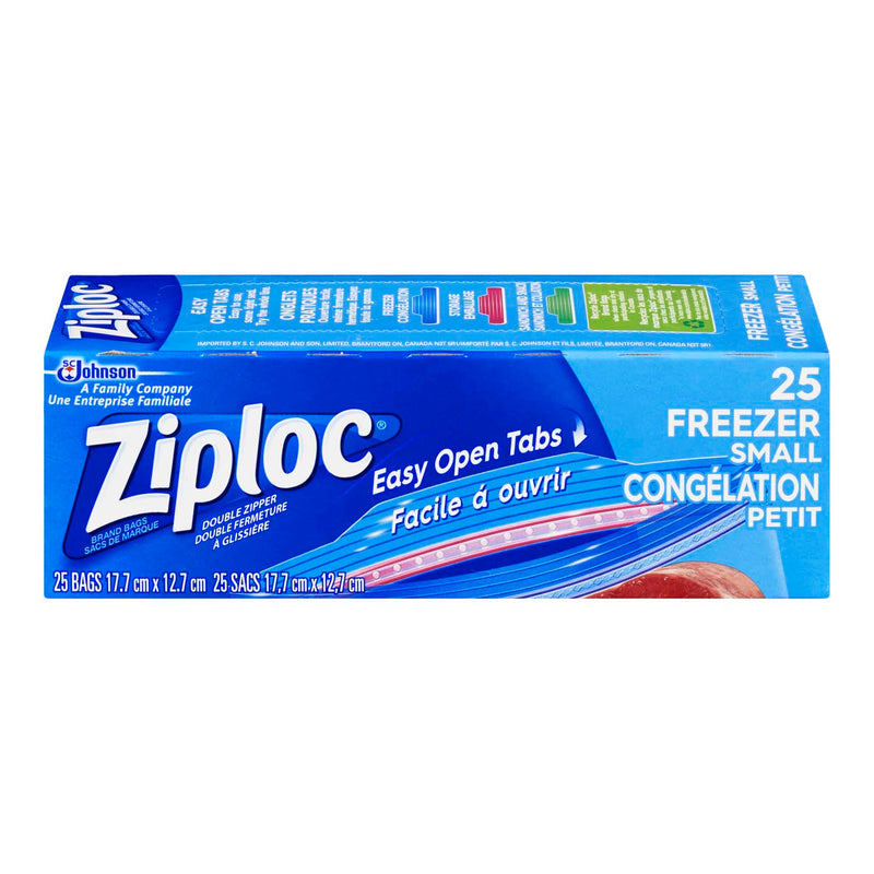 ZIPLOC FREEZER BAGS SMALL [25 ea]