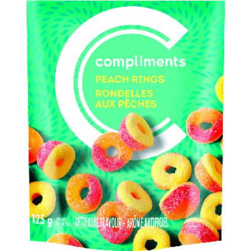 COMPLIMENTS PEACH RINGS [125 g]
