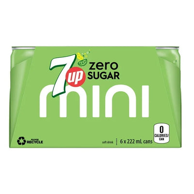 7-UP ZERO MINI CANS 6x222ml [6 pkg]