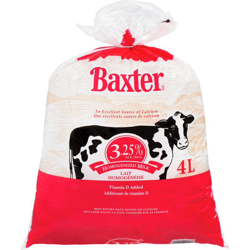 BAXTER BAG HOMOGENIZD MILK [4 LT]